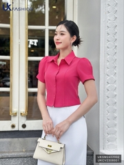 UK Fashion Áo Sơ Mi Cổ Đức 7 Mảnh Ly Súp Trẻ Trung, Nữ Tính UKSM2402002