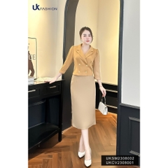 Chân Váy Bút Chì Dáng Dài UK Fashion Thanh Lịch, Nữ Tính UKCV2308001