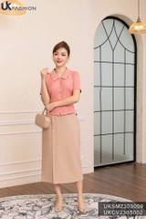 Áo Sơ Mi Cúc Nẹp Cổ UK Fashion Thanh Lịch, Nữ Tính UKSM2303009