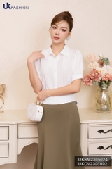 Áo Sơ Mi Cổ Đức Bo Gấu UK Fashion Thanh Lịch, Cao Cấp UKSM2305024