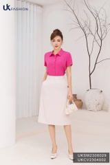 Áo Sơ Mi Croptop Cổ Đức Đuôi Tôm UK Fashion Trẻ Trung, Nữ Tính UKSM2306029