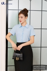 Áo Sơ Mi Croptop Cổ Đức Đuôi Tôm UK Fashion Trẻ Trung, Nữ Tính UKSM2306029