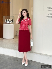 Chân váy A UK Fashion Công Sở Nữ Thanh Lịch, Vải Mềm Mịn UKCV2406001