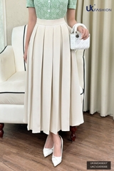 CHAN VAY LY ONG UK Fashion Công Sở Nữ Thanh Lịch, Vải Mềm Mịn UKCV2405006