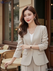 Áo khoác không cổ sang xịn UK UKAK2512001