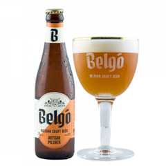 Bia VN Belgo Artisan Pilsner 5,2% - Chai 330ml - Thùng 24