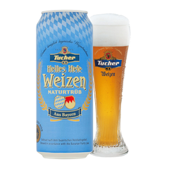 Bia Đức Tucher Helles Hefeweizen 5,2% - Lon 500ml - Thùng 24