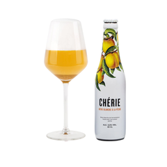 Bia trái cây Bỉ Cherie Peach (đào) 3,5% - Chai 330ml - Thùng 24