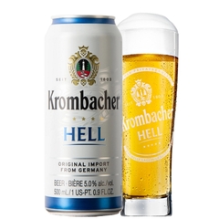 Bia Đức Krombacher Hell 5,0% - Lon 500ml - Thùng 24