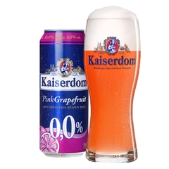 Bia Đức Kaiserdom Pink Grapefruit (Bưởi hồng) 0,0% - Lon 500ml - Thùng 24