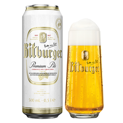 Bia Đức Bitburger Pils 4,8% - Lon 500ml - Thùng 24