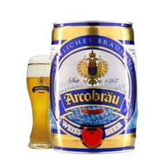 Bia Đức Arcobrau Weissbier 5,3% - Bom 5 Lít - Thùng 3