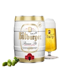 Bia Đức Bitburger Pils 4,8% - Bom 5 lit - Thùng 2