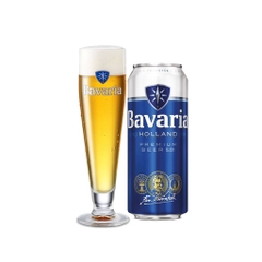 Bia Hà Lan Bavaria Premium Pilsner 5,0% - Lon 500ml - Thùng 24