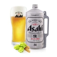 Bia Nhật Asahi Dry 5% - Bình 2 lít - Thùng 6