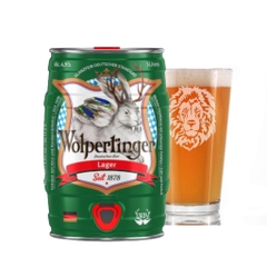 Bia Đức Wolpertinger Lager 4,9% - Bom 5 Lit - Thùng 2