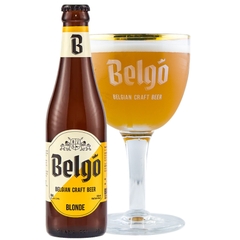 Bia VN Belgo Blonde 5,9% - Chai 330ml - Thùng 24