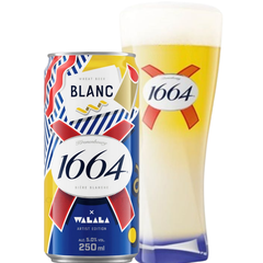 Bia VN Kronenbourg 1664 Blanc Xuân 2026 5,0% - Lon 250ml - Thùng 24