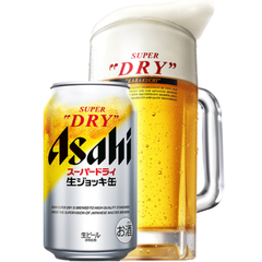 Bia Nhật Asahi Super Dry Nama Jokki 5,0% - Lon 340ml - Thùng 24