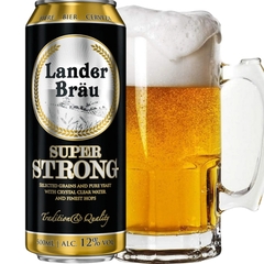 Bia Hà Lan Lander Brau 12% - Lon 500ml - Thùng 24