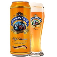 Bia Đức Sanwald Hefeweizen 4,9% - Lon 500ml - Thùng 24