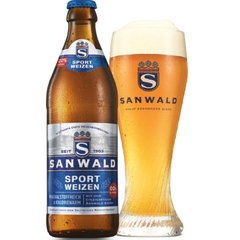 Bia không cồn Đức Sanwald Sport Weizen 0,0% - Chai 500ml - Thùng 20
