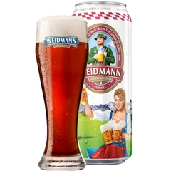 Bia Đức Weidmann Hefeweissbier Dunkel 5,0% - Lon 500ml - Thùng 24