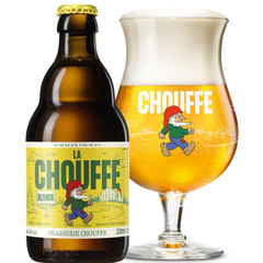 Hộp quà Bia Bỉ La Chouffe (4 chai + 1 ly)