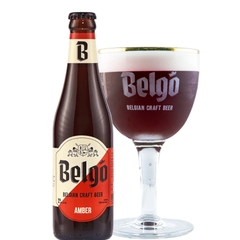 Bia VN Belgo Amber 5,1% - Chai 330ml - Thùng 24