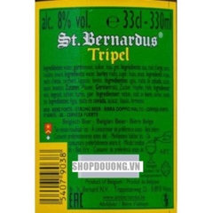 Bia Bỉ St.Bernardus TRIPEL 8,0% - Chai 750ml - Thùng 12