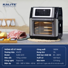 Nồi Chiên Không Dầu Kalite Q10 (1800W - 10L)