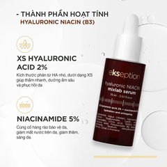 Tinh chất kiềm dầu, sáng da và mờ thâm Ekseption Hyaluronic Niacin - 75ml