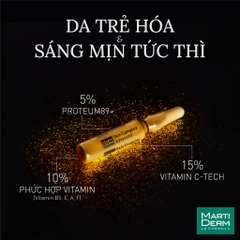 Ampoule chống oxy hóa, trẻ hóa và làm sáng da Martiderm Black Diamond Skin Complex Advanced - 30 ống x 2ml