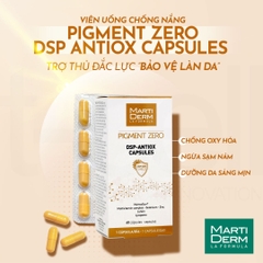 Viên uống chống nắng MartiDerm Pigment Zero DSP Antiox Capsules - 60 viên