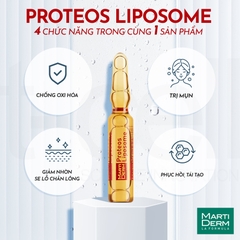 Ampoule chống oxy hoá, phục hồi, điều tiết bã nhờn Martiderm The Originals Proteos Liposome - 30 ống x 2ml