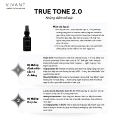 Tinh chất giảm nám, tàn nhang và cải thiện da sáng mịn Vivant Skincare True Tone 2.0 - 30ml