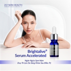 Tinh chất hỗ trợ giảm nám tàn nhang, sáng đều màu da chuyên sâu ZO Brightalive Serum Accelerated - 6lọ x 8ml