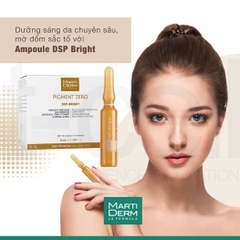 Ampoule dưỡng sáng đều màu da, giảm đốm sắc tố Martiderm Pigment Zero DSP Bright - 30 ống x 2ml