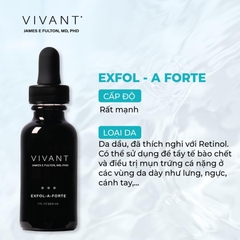 Serum trị mụn, sáng da Vivant Skincare Exfol - A Forte - 30ml