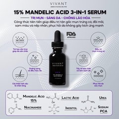 Serum tái tạo da Vivant Skincare Mandelic Acid 15% - 30ml