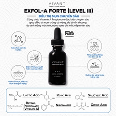 Serum trị mụn, sáng da Vivant Skincare Exfol - A Forte - 30ml
