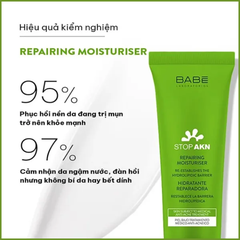 Kem Dưỡng phục hồi cho da dầu mụn Babe Stop AKN Repairing Moisturiser - 50ml
