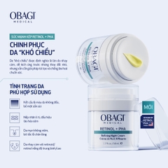 Kem dưỡng tái tạo & trẻ hóa da ban đêm Obagi Retinol + PHA - 50ml