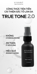 Tinh chất giảm nám, tàn nhang và cải thiện da sáng mịn Vivant Skincare True Tone 2.0 - 30ml
