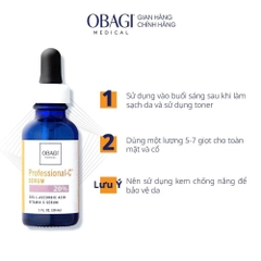 Serum chống oxy hóa, làm sáng đều màu da Obagi Professional C Serum 20% - 30ml