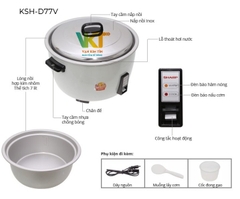 Nồi cơm điện Sharp KSH-D77V