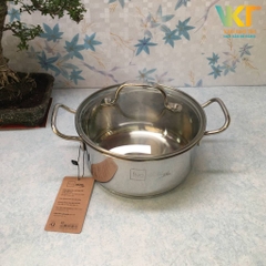 Nồi inox 304 5 đáy nắp kính Fivestar