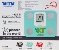 Cân sức khỏe và phân tích cơ thể Tanita BC-859 Trắng - Made in Japan
