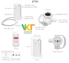 Thiết bị lọc nước trên bồn rửa Cleansui ET101