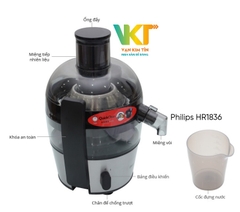 Máy ép trái cây Philips HR1836